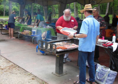 Grilling at the picnic