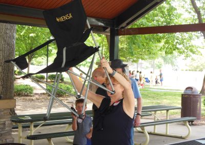 Mensa folding chair up for bidding on