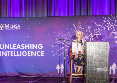 Dr. Deborah Ruf sharing about gifted individuals & high intelligence