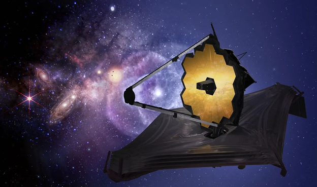 A space telescope in orbit