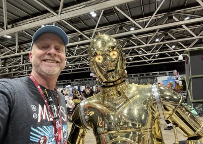 David Leavitt & C-3PO at Comicon 2025