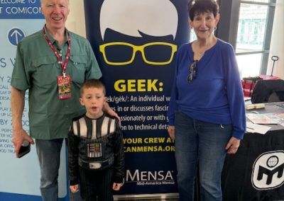 Shawn, Diana & Colt at the Mensa table -2025