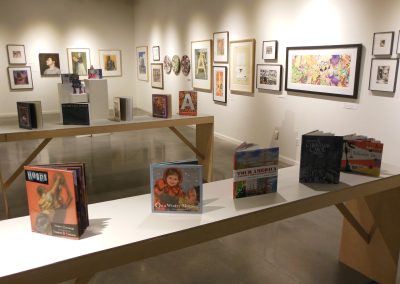 Books by Stephen T Johnson on display