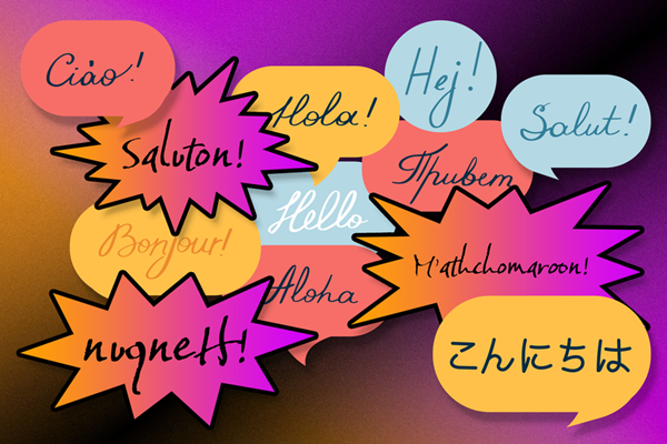 Image representing the diversity of spoken languages