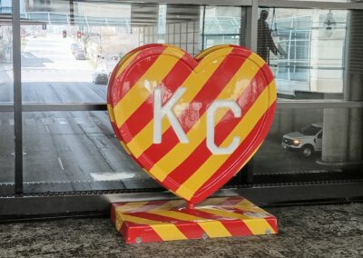 Red & Gold KC Heart @ Bartle Hall